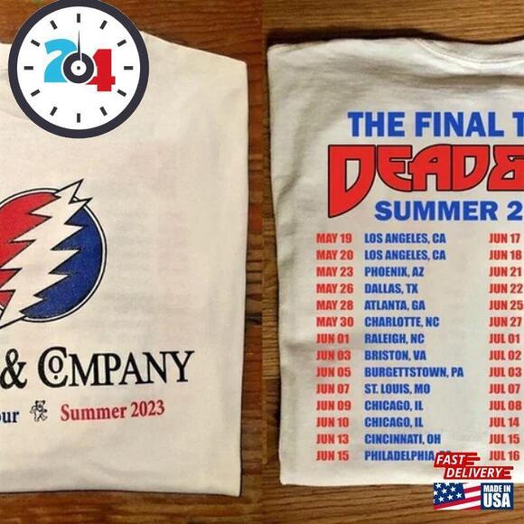 Tops - Dead And Company The Final Summer Tour Shirt Co Classic Unisex 2 Sided